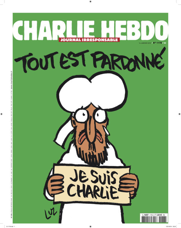 Tapa de la última revista de Charlie Hebdo